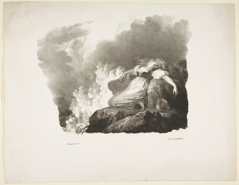 Lithograph from Baron Taylor's "Voyages Pittoresques" Wall Art by Godefroy Engelmann - High-Resolution Digital Print