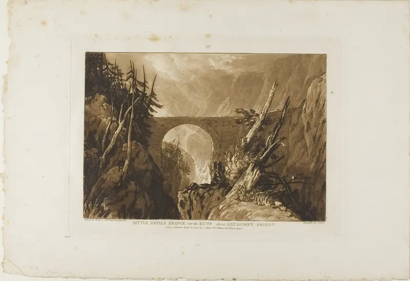 Little Devil's Bridge, plate 19 from Liber Studiorum