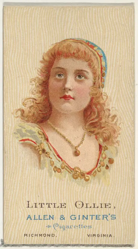 Little Ollie, from World's Beauties, Series 2 (N27) for Allen & Ginter Cigarettes Wall Art by Allen & Ginter - High-Resolution Digital Print
