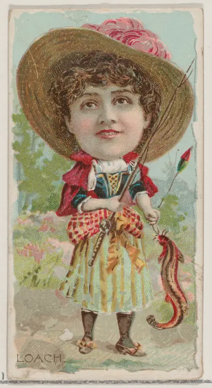 Loach, from the series Fishers and Fish (N74) for Duke brand cigarettes Wall Art by Knapp & Company - High-Resolution Digital Print