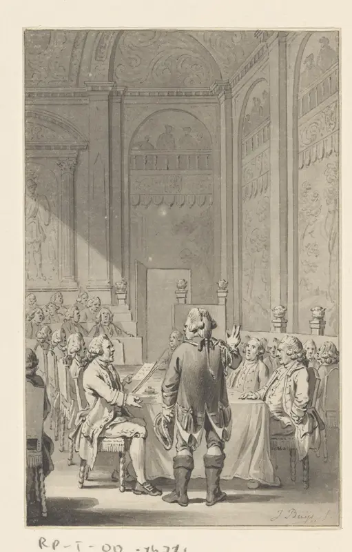 Lodewijk Ernst hertog van Brunswijk-Wolfenbüttel legt de eed als veldmaarschalk af, 1759 Wall Art by Unknown - High-Resolution Digital Print