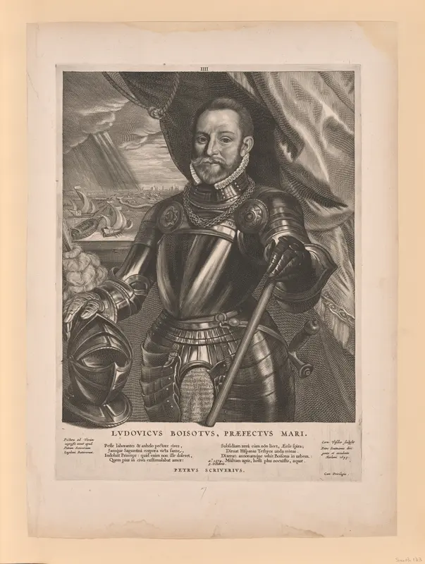 Lodewijk van Boisot, Admiral of Zeeland, from Quatuor Personae Wall Art by Cornelis Visscher - High-Resolution Digital Print