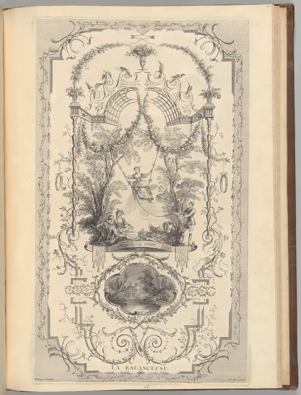 L'Oeuvre D'Antoine Watteau Pientre du Roy en son Academie Roïale de Peinture et Sculpture Gravé d'après ses Tableaux & Desseins originaux...par les Soins de M. de Jullienne, Volume III Wall Art by Antoine Watteau - High-Resolution Digital Print