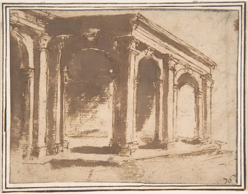 Loggia Wall Art by Anonymous, Italian, Roman-Bolognese, 17th century - High-Resolution Digital Print