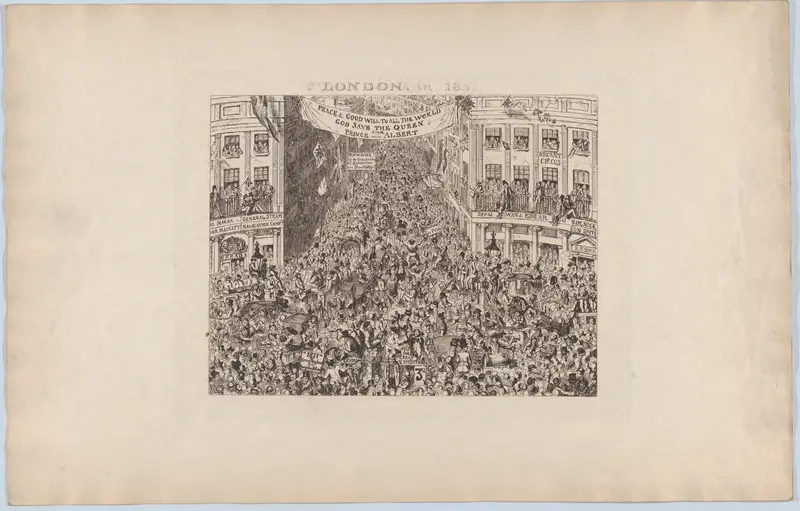 London, in 1851 Wall Art by George Cruikshank - High-Resolution Digital Print