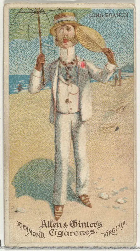 Long Branch, from World's Dudes series (N31) for Allen & Ginter Cigarettes Wall Art by Allen & Ginter - High-Resolution Digital Print