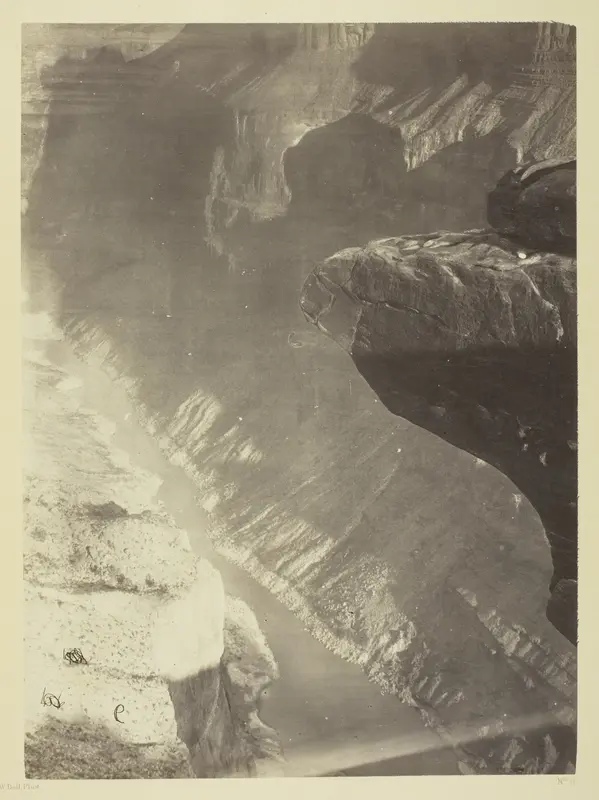 Looking South into the Grand Cañon, Colorado River, Sheavwitz Crossing Wall Art by William H. Bell - High-Resolution Digital Print