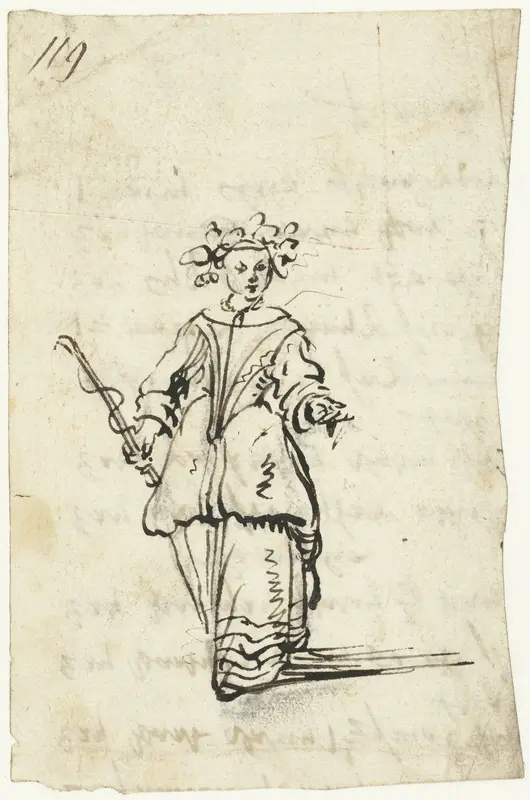 Lopende herderin Wall Art by Gesina ter Borch - High-Resolution Digital Print