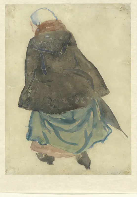 Lopende vrouw Wall Art by Unknown - High-Resolution Digital Print
