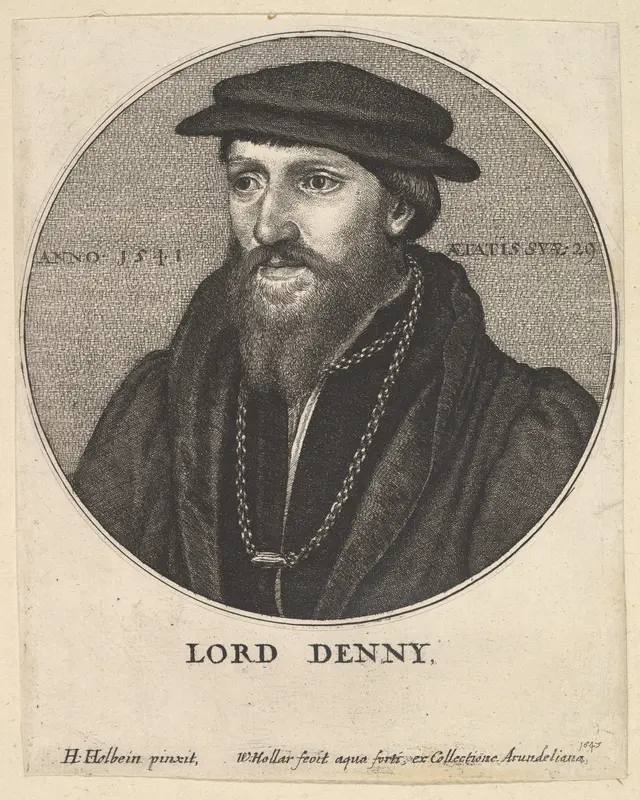 Lord Denny (Sir Anthony Denny) Wall Art by Wenceslaus Hollar - High-Resolution Digital Print