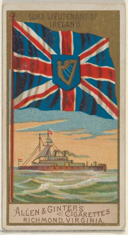 Lord Lieutenant of Ireland, from the Naval Flags series (N17) for Allen & Ginter Cigarettes Brands Wall Art by Allen & Ginter - High-Resolution Digital Print