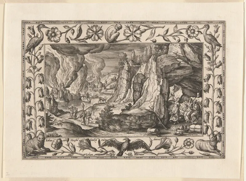 Lot and His Daughters, from Landscapes with Old and New Testament Scenes and Hunting Scenes