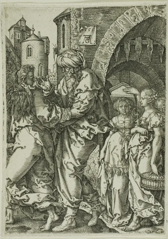 Lot and His Family Fleeing from Sodom, from The Story of Lot