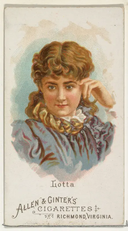 Lotta, from World's Beauties, Series 1 (N26) for Allen & Ginter Cigarettes Wall Art by Allen & Ginter - High-Resolution Digital Print