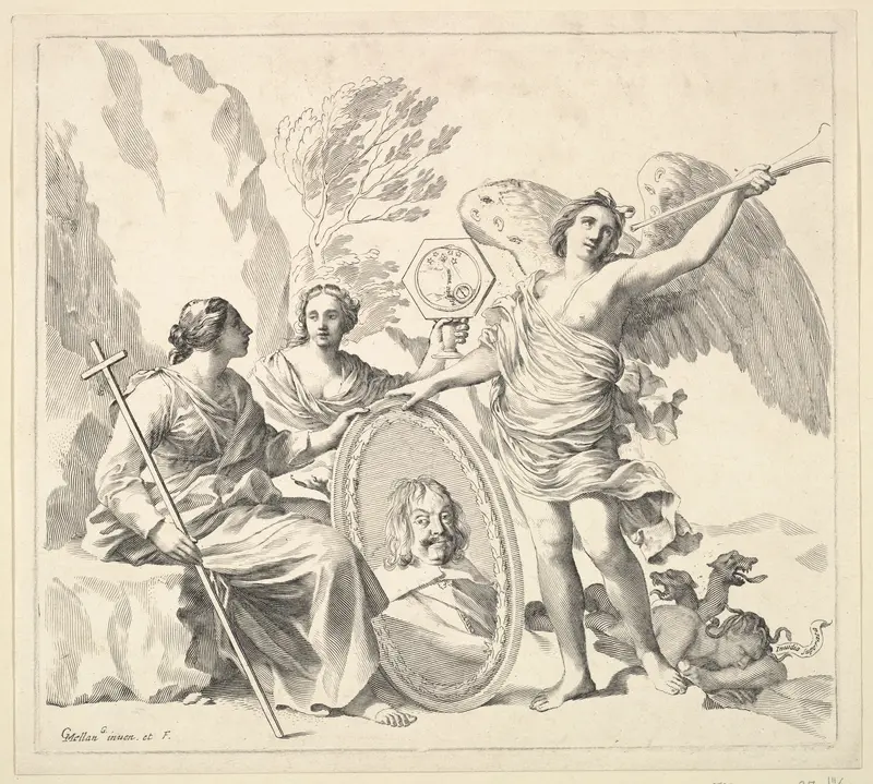 Louis-Emmanuel de Valois, comte d'Alais et duc d'Angoulême Wall Art by Claude Mellan - High-Resolution Digital Print