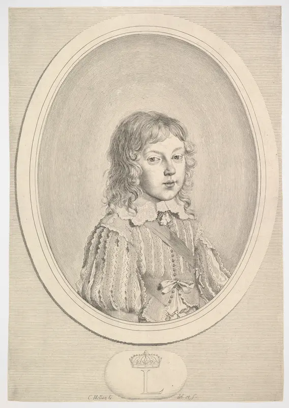 Louis XIV as a Child Wall Art by Claude Mellan - High-Resolution Digital Print