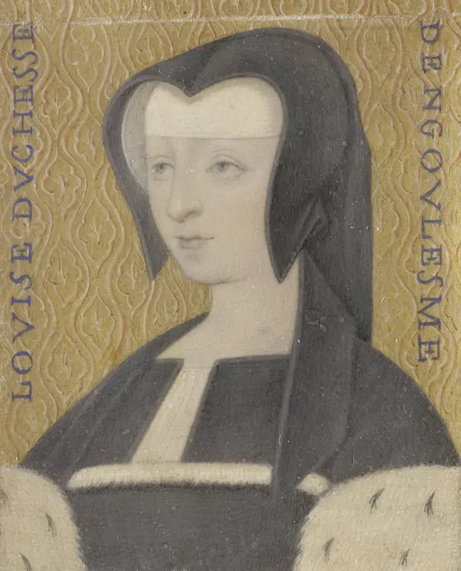 Louise van Savoye (1467-1531), hertogin van Angoulême, moeder van Frans I Wall Art by anonymous - High-Resolution Digital Print