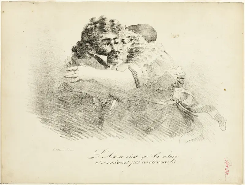 Love and Nature Do Not Know These Distances Wall Art by William Johnson - High-Resolution Digital Print