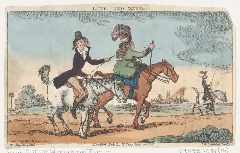 Love and Wind Wall Art by Thomas Rowlandson - High-Resolution Digital Print