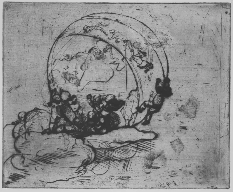 Love Turning the World Wall Art by Auguste Rodin - High-Resolution Digital Print