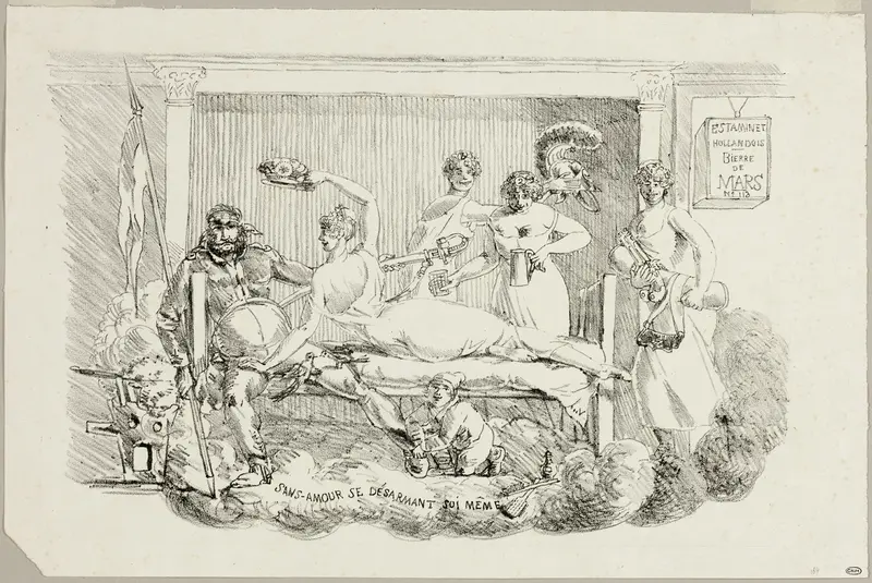 Loveless Disarming Himself Wall Art by Jacques Louis David - High-Resolution Digital Print