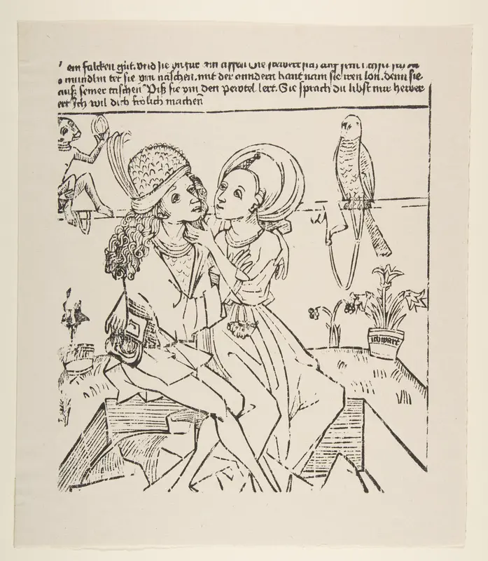 Lovers Wall Art by Anonymous, German, 15th century - High-Resolution Digital Print