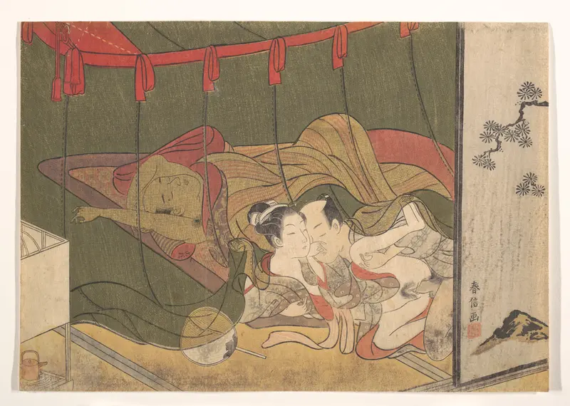 Lovers Beneath a Mosquito Net