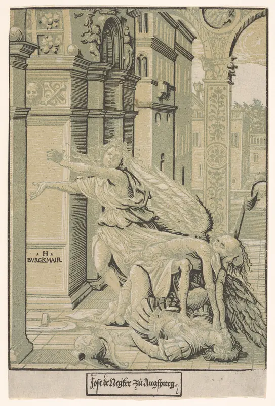 Lovers Surprised by Death Wall Art by Hans Burgkmair - High-Resolution Digital Print