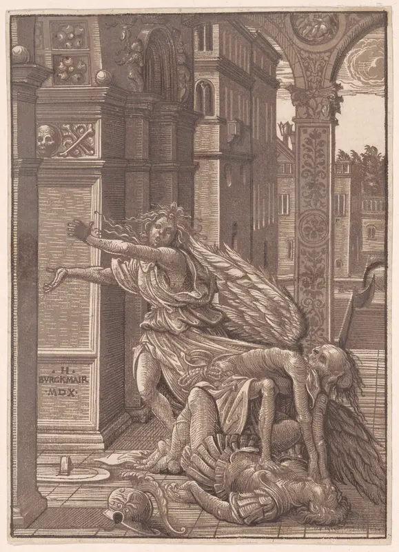 Lovers Surprised by Death Wall Art by Hans Burgkmair, the elder - High-Resolution Digital Print