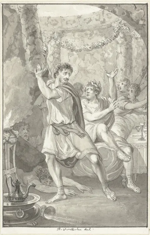 Lucius Aemilius Sejanus redt het leven van Tiberius Wall Art by Reinier Vinkeles (I) - High-Resolution Digital Print