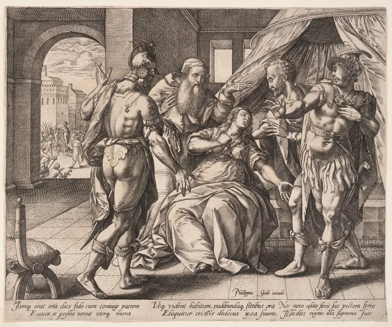 Lucretia Killing Herself, from The Story of Lucretia