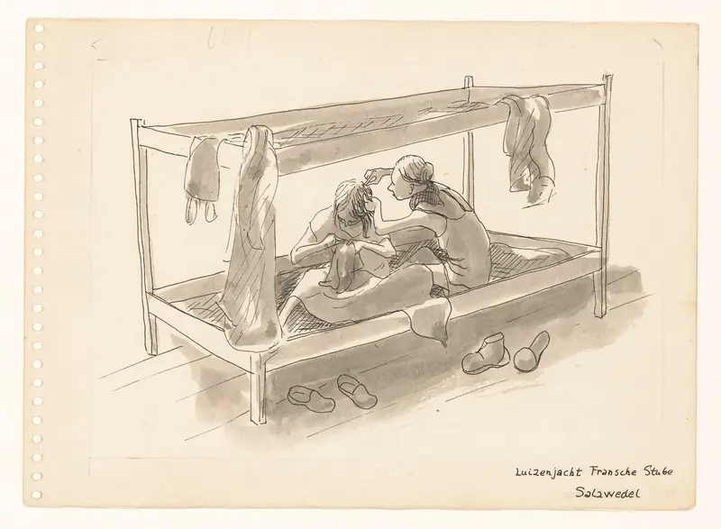 Luizenjacht in Fransche Stube Wall Art by Agatha Abrahamina Siegenbeek van Heukelom (Atie) - High-Resolution Digital Print