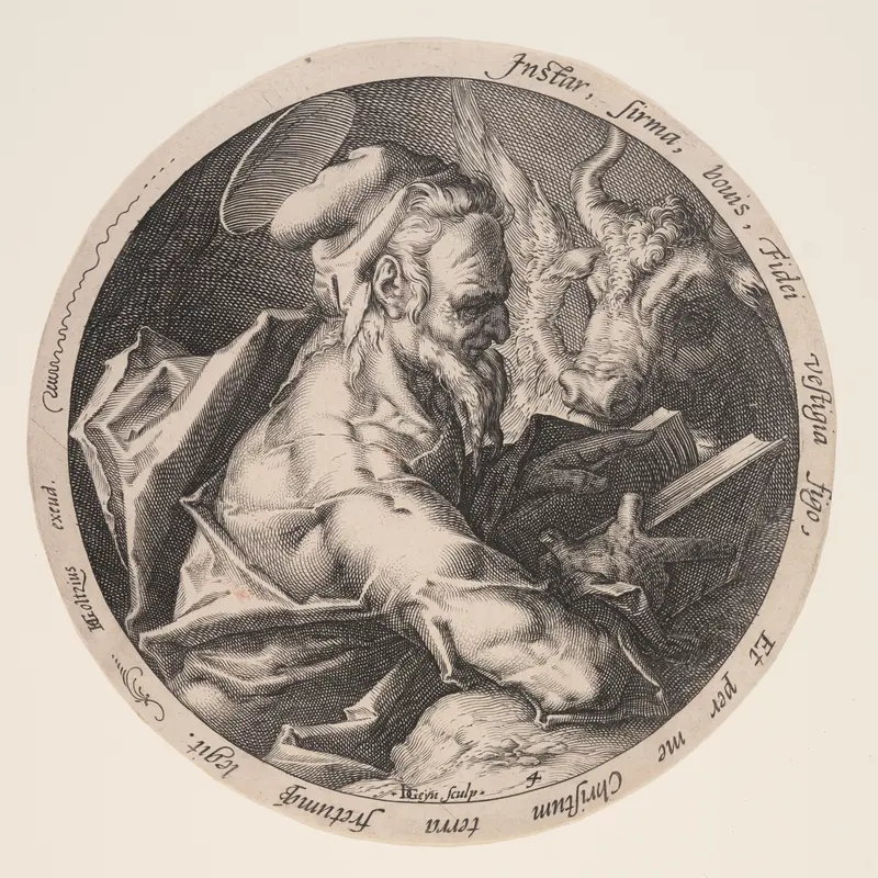 Luke, from The Evangelists Wall Art by Jacob de Gheyn, II - High-Resolution Digital Print