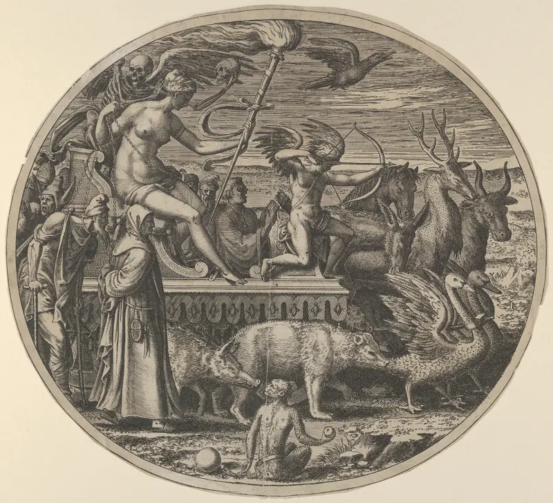 Lust, from the "Seven Deadly Sins" Wall Art by Léon Davent - High-Resolution Digital Print