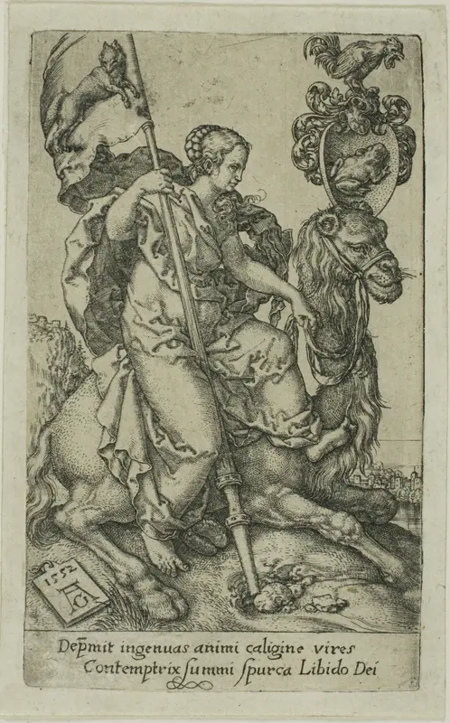 Lust, from the Vices Wall Art by Heinrich Aldegrever - High-Resolution Digital Print