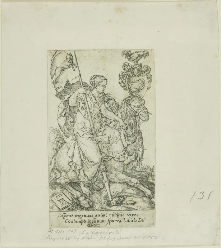Lust, from Virtues and Vices Wall Art by Heinrich Aldegrever - High-Resolution Digital Print