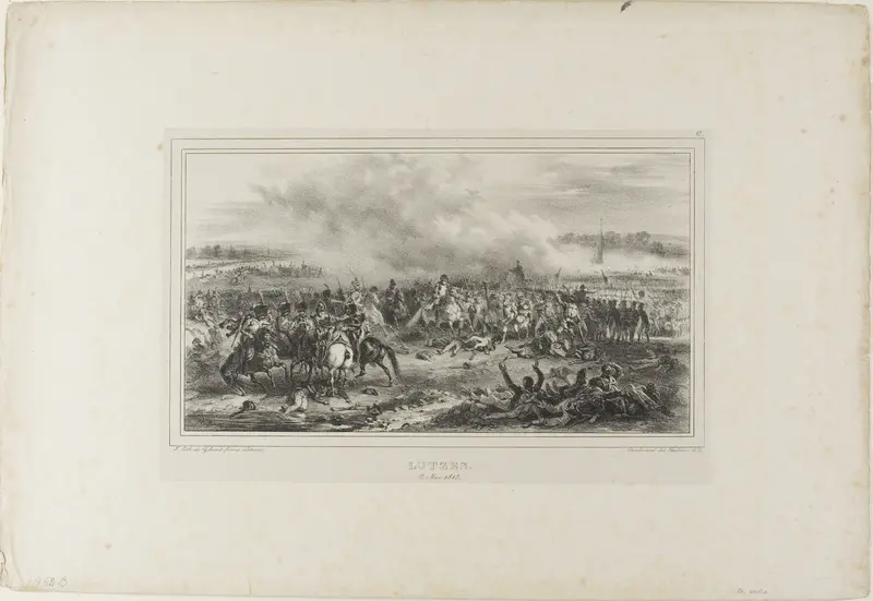 Lutzen, May 2, 1813 Wall Art by Denis Auguste Marie Raffet - High-Resolution Digital Print