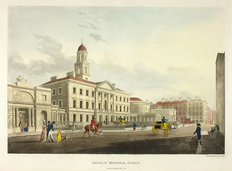 Lying-In Hospital - Dublin Wall Art by James Malton - High-Resolution Digital Print