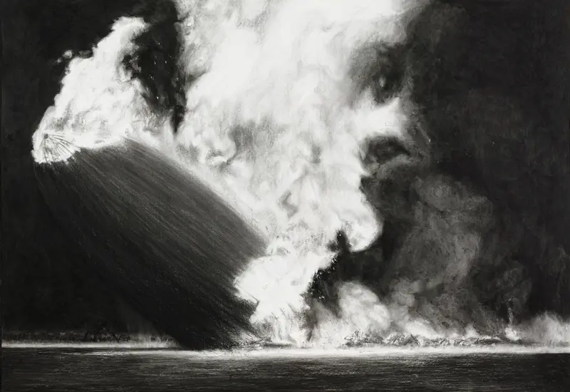 LZ 129 Hindenburg 6 V '37 Lakehurst, NJ (XI) Wall Art by Raquel Maulwurf - High-Resolution Digital Print