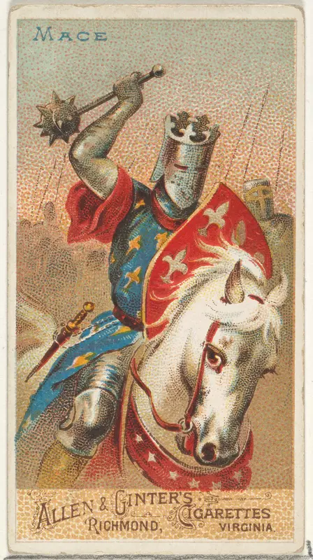 Mace, from the Arms of All Nations series (N3) for Allen & Ginter Cigarettes Brands Wall Art by Allen & Ginter - High-Resolution Digital Print