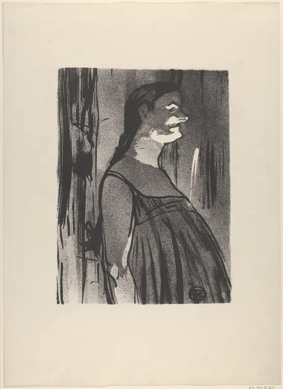 Madame Abdala, from "Le Café Concert" Wall Art by Henri de Toulouse-Lautrec - High-Resolution Digital Print