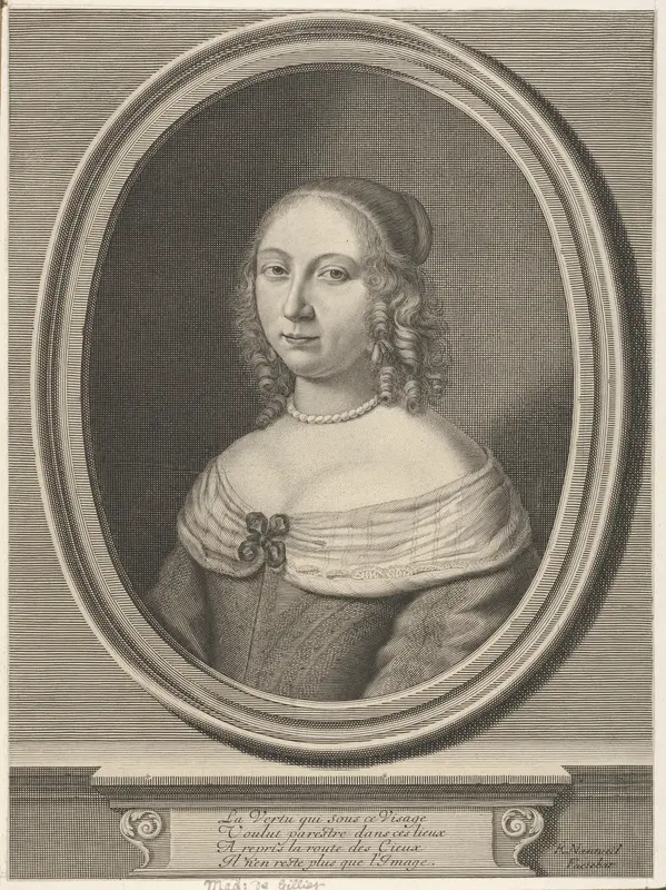 Madame de Gillier (Marie Jolly) Wall Art by Robert Nanteuil - High-Resolution Digital Print