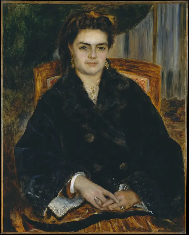 Madame Édouard Bernier (Marie-Octavie-Stéphanie Laurens, 1838–1920) Wall Art by Auguste Renoir - High-Resolution Digital Print