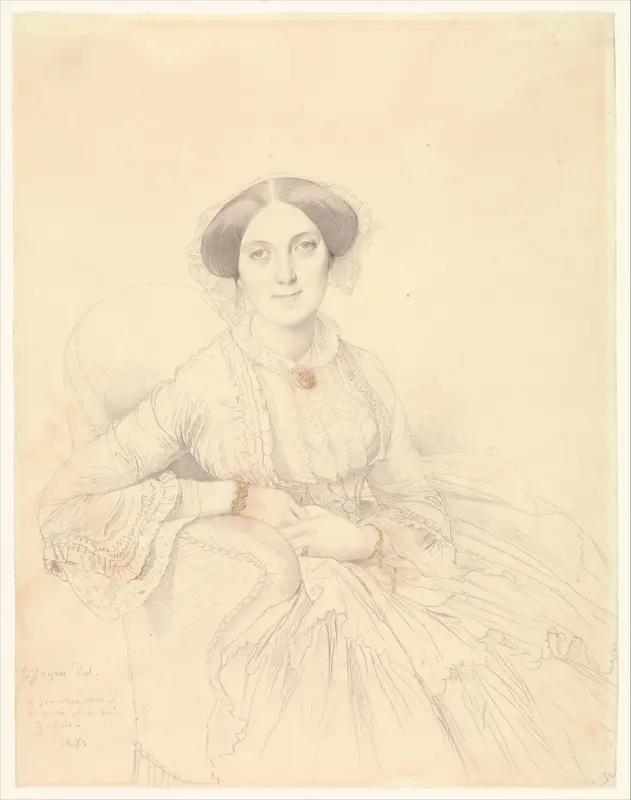 Madame Félix Gallois Wall Art by Jean Auguste Dominique Ingres - High-Resolution Digital Print