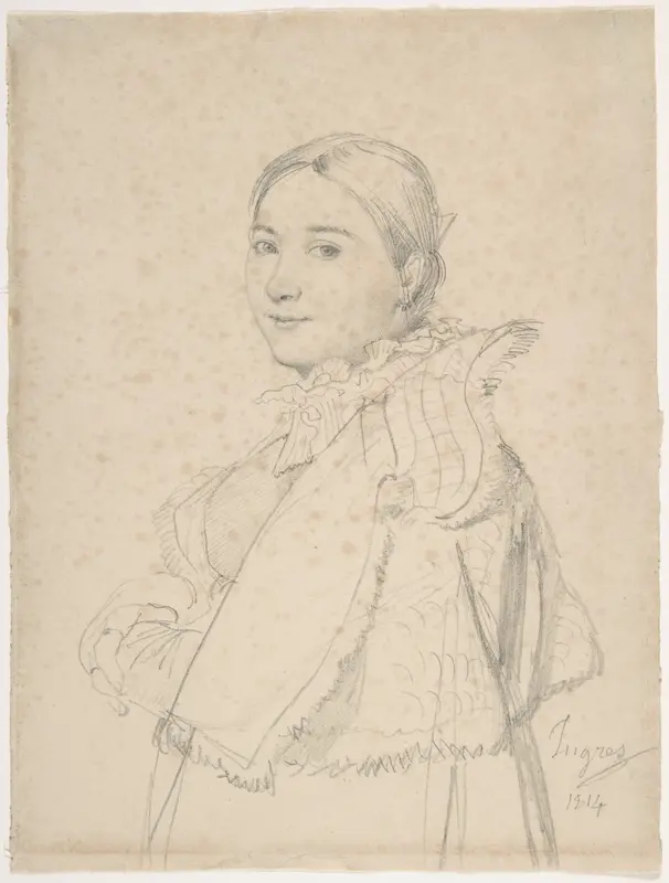 Madame Jean-Auguste-Dominique Ingres, née Madeleine Chapelle Wall Art by Jean Auguste Dominique Ingres - High-Resolution Digital Print