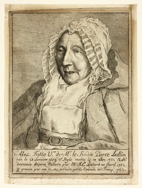 Madame Pierre Lullin-Fatio Wall Art by Jean Etienne Liotard - High-Resolution Digital Print