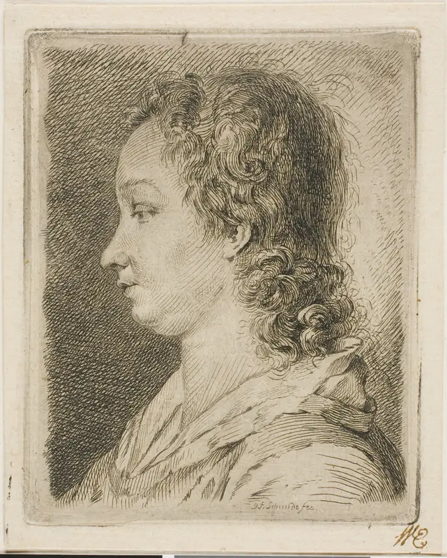 Madame Schmidt (the Artist's Wife) Wall Art by Georg Friedrich Schmidt - High-Resolution Digital Print