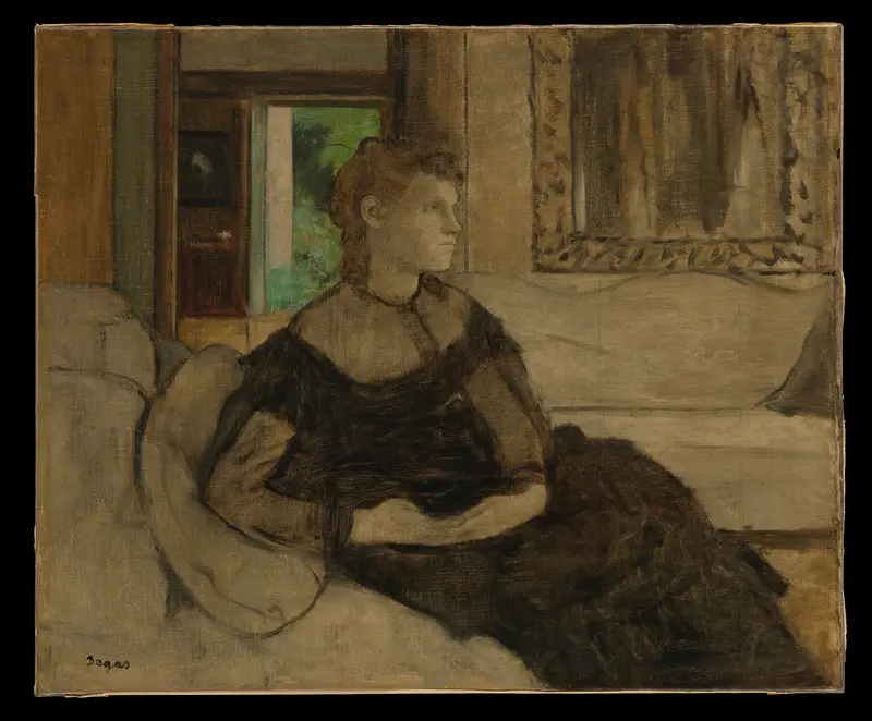 Madame Théodore Gobillard (Yves Morisot, 1838–1893) Wall Art by Edgar Degas - High-Resolution Digital Print