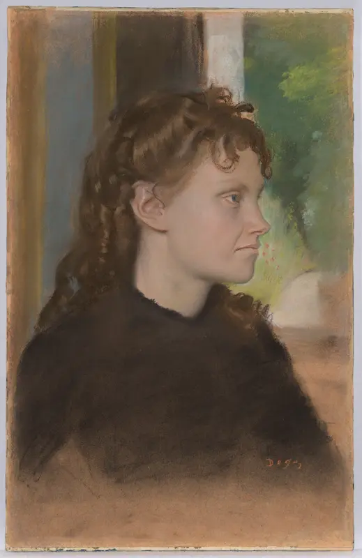 Madame Théodore Gobillard (Yves Morisot) Wall Art by Edgar Degas - High-Resolution Digital Print