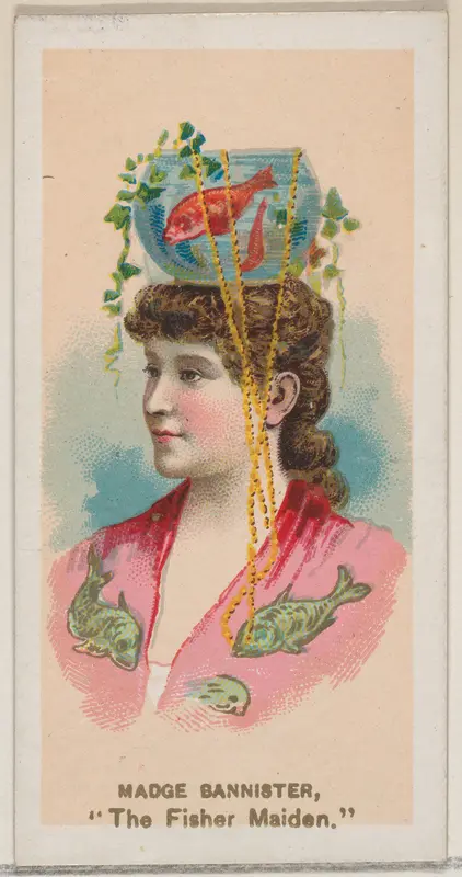 Madge Bannister as "The Fisher Maiden," from the series Fancy Dress Ball Costumes (N73) for Duke brand cigarettes Wall Art by W. Duke, Sons & Co. - High-Resolution Digital Print
